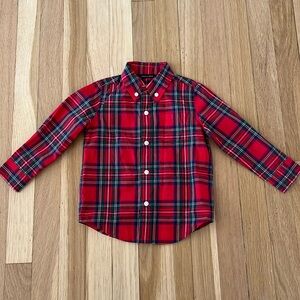 Kid’s Janie and Jack Holiday Button Down Shirt